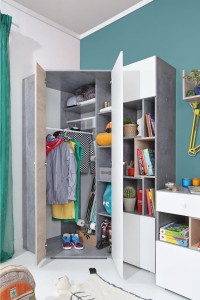 SIMON S02 Kleiderschrank Eckschrank mit 2-türiger Deine Möbel