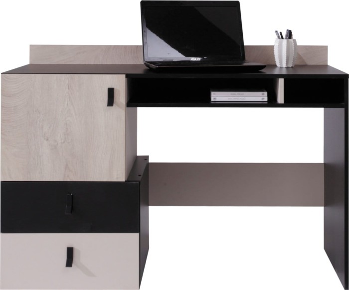 Schreibtisch PETRA 09 schwarz eiche beige.jpg