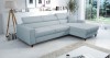 Hellblaues Ecksofa in modernem Design für ein gemütliches Zuhause