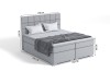 Technische Zeichnung mit Maßen für ein Boxspringbett mit 160x200 cm Liegefläche.