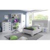Komplettes Jugendzimmer-Set mit Bett, Schreibtisch und Kleiderschrank