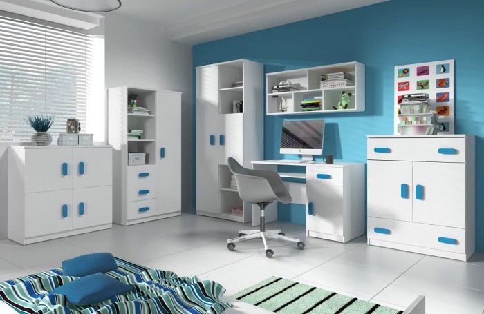 Kinderzimmerset Kindermöbel INGE C weiß + blau.jpg
