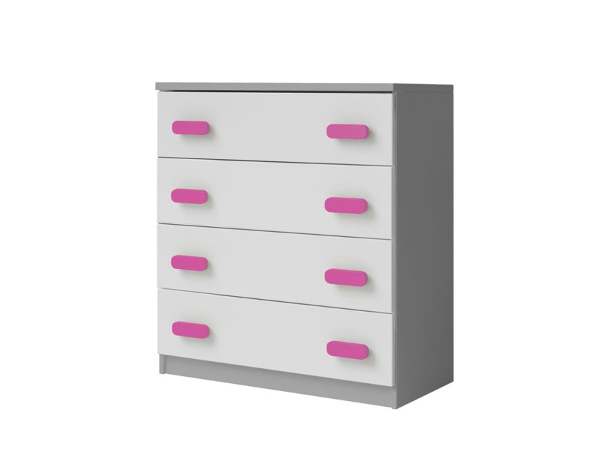 INGE BIS 02 Kommode mit Schubladen Weiß/Grau Deine Möbel