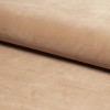Beiger Samtstoff mit weicher Oberfläche für Möbel und Dekoration.
