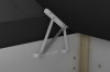 Robuster Federmechanismus zum einfachen Öffnen des Bettkastens eines Boxspringbettes.