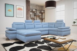 MAGDA I Ecksofa mit Schlaffunktion U-Form Deine Möbel