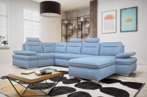 MAGDA I Ecksofa mit Schlaffunktion U-Form Deine Möbel