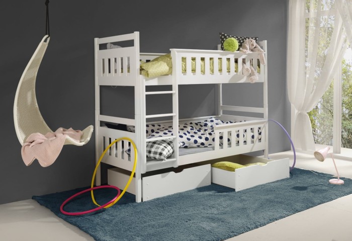 Etagenbett für 2 Kinder TIM weiß