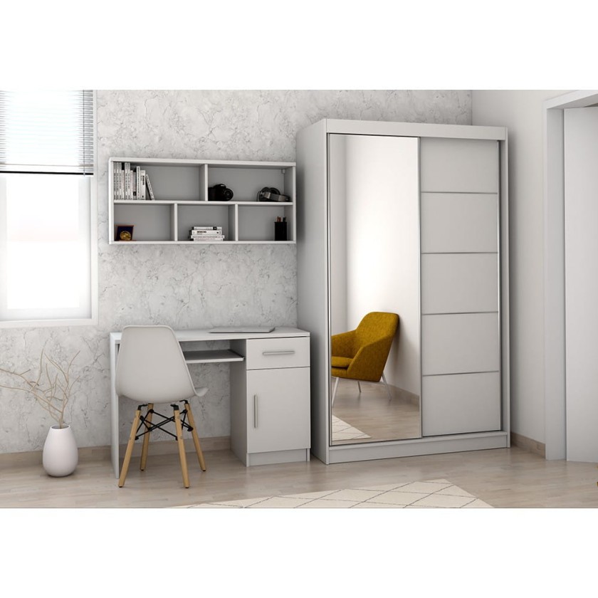 TOBBI BIS 2 Kinderzimmer-Set Jugendzimmer-Set Schrank mit Spiegel Deine Möbel