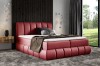 Hochwertiges rotes Boxspringbett im modernen Design