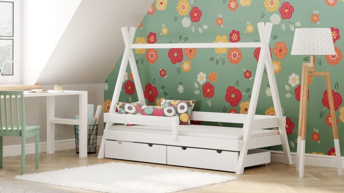 Kinderbett für 1 Kind Hausbett Tipi Bett TIPI Weiß.jpg