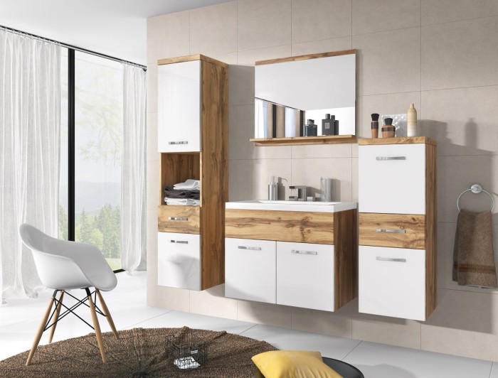 Badezimmer Badmöbel-Set ANKE Wotan + Weiß Hochglanz.jpg