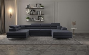 ALVARO Ecksofa mit Schlaffunktion U-formig Deine Möbel