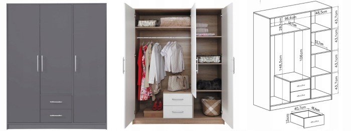 Garberobe Kleiderschrank SAM SR2 Anthrazit'.jpg