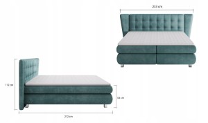 FRESCO Boxspringbett mit Bettkasten Deine Möbel