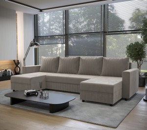 PRIMO Ecksofa mit Schlaffunktion U-Form Deine Möbel