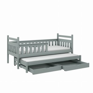 DOMINIK Kinderbett Ausziehbett für 2 Kinder mit Schubladen Deine Möbel