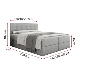 PASCAL Boxspringbett mit Bettkasten Deine Möbel