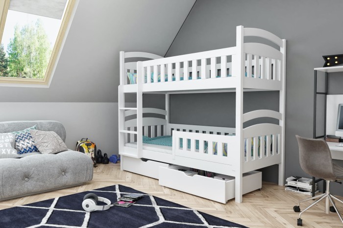 Etagenbett Hochbett Kinderbett für 2 Kinder DAVI II weiss.jpg