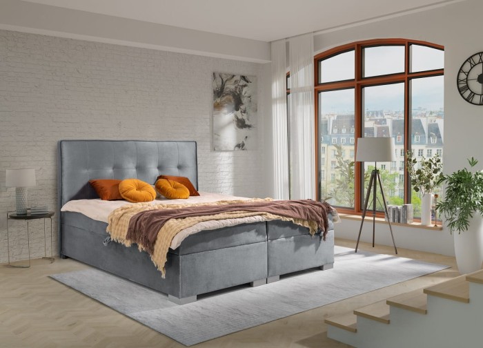 Boxspringbett VIDA Polsterbett Komplettbett Velour Monolith 84.jpg