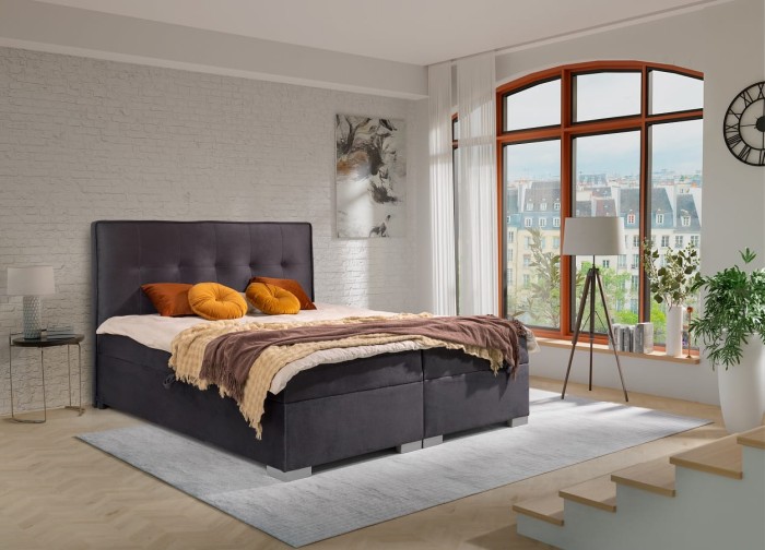 Boxspringbett VIDA Polsterbett Komplettbett Velour Monolith 97.jpg
