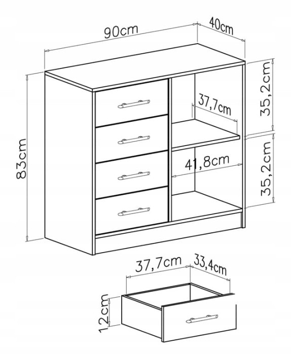Kommode SAM SRK2 Garderobe Garderobensystem Artisan