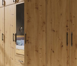 SAM SR4 Kleiderschrank Eckschrank 1-türig Garderobe Garderobensystem Artisan Deine Möbel