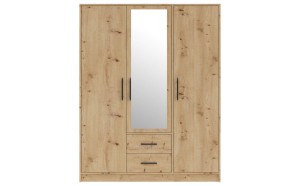 SAM SR2 Kleiderschrank 3-türig Garderobe Garderobensystem mit Spiegel Artisan Deine Möbel
