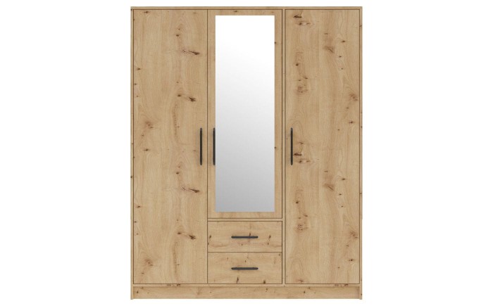 Kleiderschrank 3-türig Garderobe Garderobensystem SAM SR2 Artisan mit Spiegel