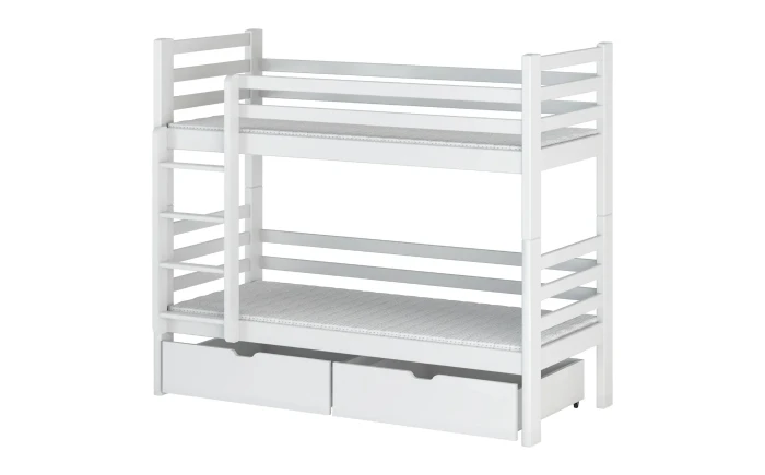 Etagenbett für 2 Kinder PIA 90x200 Weiß