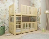 Helles Kinder-Etagenbett aus Kiefernholz in einem liebevoll gestalteten Kinderzimmer.