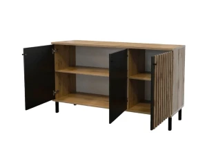 NEW YORK D2 D3 2-türig 3 -türig Kommode Sideboard mit Lamellen