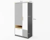 Kleiderschrank Maße: 90 x 193 x 50 cm, zweitürig mit Schubladen für Kinder.