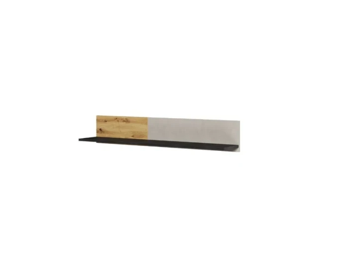 Modernes zweifarbiges Wandboard in Eiche-Optik und Grau für das Jugendzimmer.