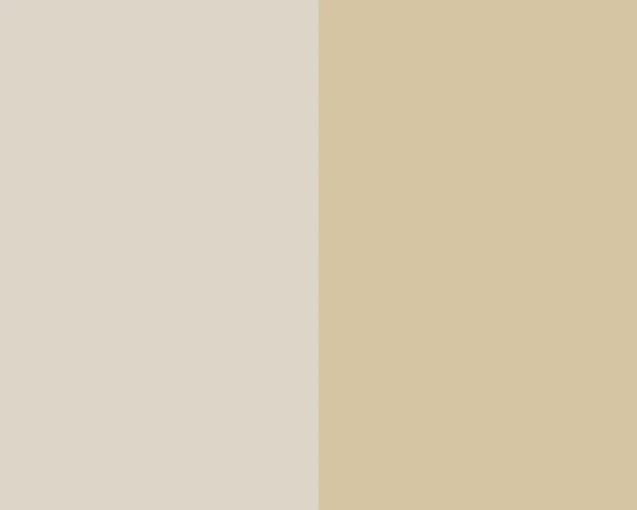 Zweifarbiges Farbschema in neutralem Beige und Sandton.