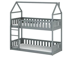 PAULINE Etagenbett Bodenbett Hausbett für 2 Kinder Deine Möbel