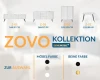 Infografik zur ZOVO Möbelserie mit Maßen und Konfigurationsmöglichkeiten für Farben.