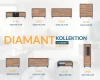 Größenübersicht der Diamant Möbelkollektion mit verschiedenen Sideboards und TV-Lowboards.