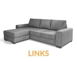 CORD Ecksofa L-Couch Sofa Eckgarnitur Poso Cord inkl. Schlaffunktion Bettkasten Deine Möbel