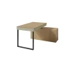 Funktionaler Schreibtisch mit Stauraum-Sideboard in hellem Eiche-Dekor und modernem Design.