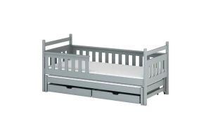 DENIS 90x200 Aschgrau Ausziehbett Kinderbett Deine Möbel