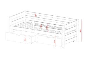 ELLI 90x200 Weiß Kinderbett Deine Möbel
