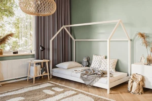 LAKI 90x200 Graphit Kinderbett Hausbett Deine Möbel