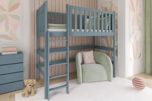 LAURA 90x200 Aschgrau Hochbett Deine Möbel