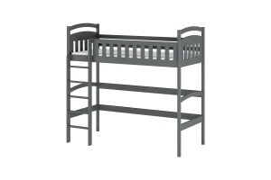 MALI 90x200 Graphit Hochbett Deine Möbel