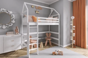 MARINA 90x200 Natur Kiefer Hochbett Deine Möbel