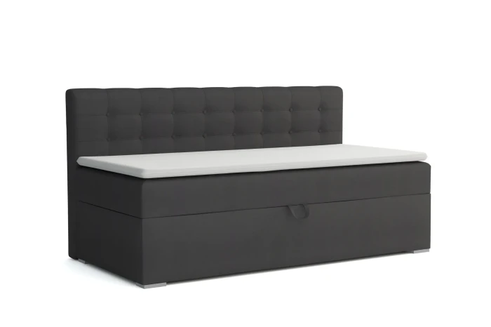 PATI-Boxspringbett-Schlafsofa-Velour-Anthrazit-Deine-Moebel