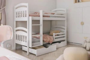 JULIA II 90x200 Weiß Etagenbett mit Schubladen Deine Möbel