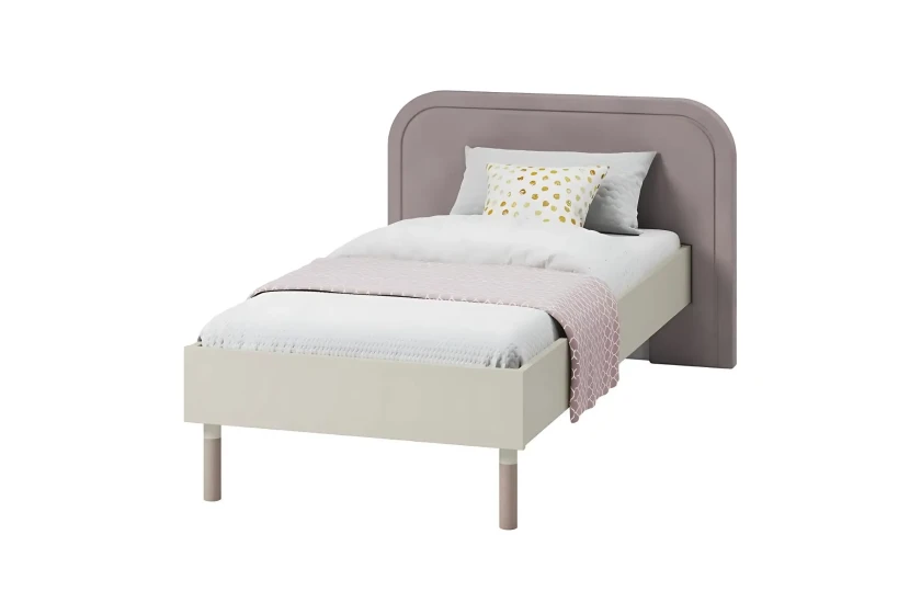 L-HR08 90x200 Kaschmir + Trüffel Kinderbett Jugendbett Einzelbett Deine Möbel