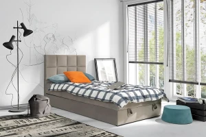 PETER 120x200 Riviera 16 Beige Boxspringbett Einzelbett Jugendbett Deine Möbel